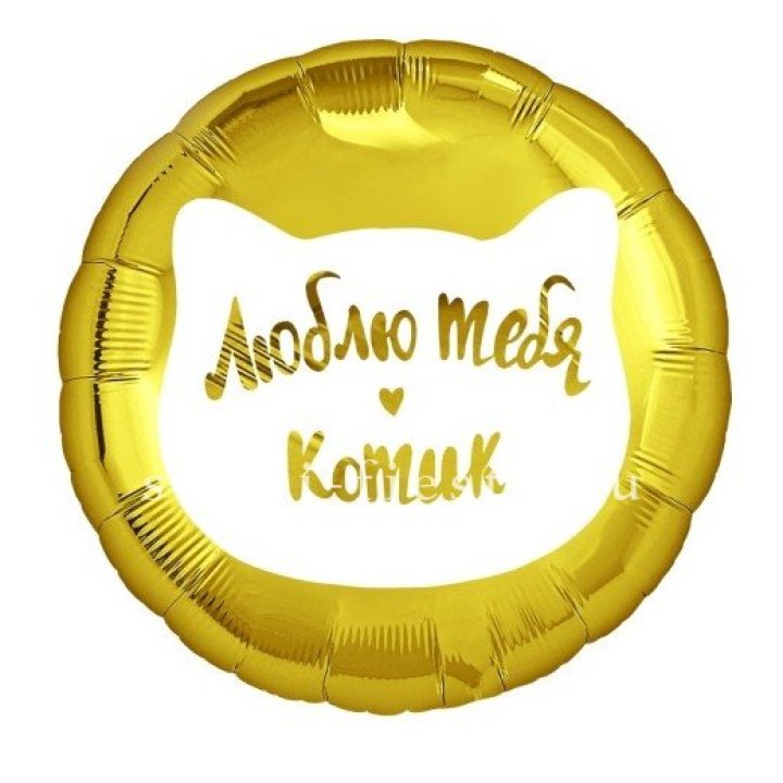 Фольгированный шар "Люблю тебя, Котик" в Омске