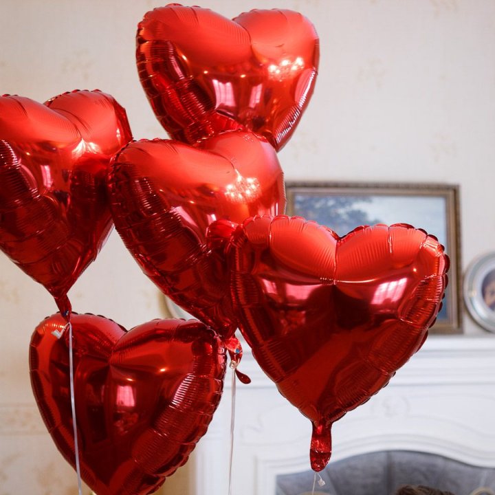Фольгированный шар "Сердце" в Омске