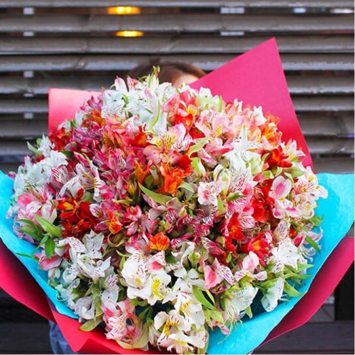 101 альстромерия в Омске