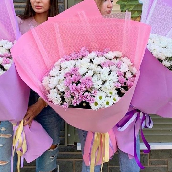 Букет хризантем №3 в Омске