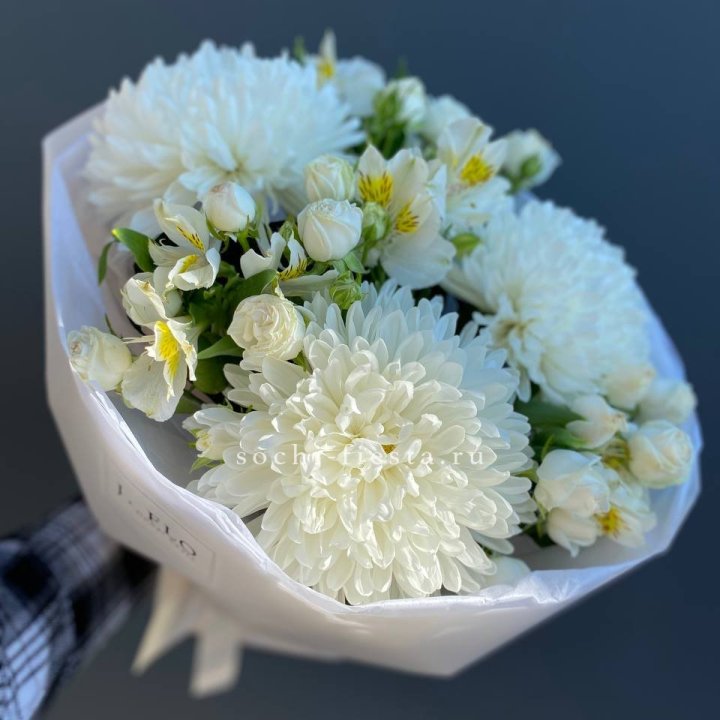 Букет из хризантем "Миранда" в Омске