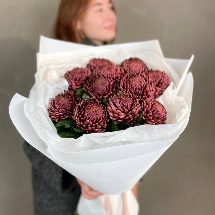 Букет хризантем "Касиопия" в Омске