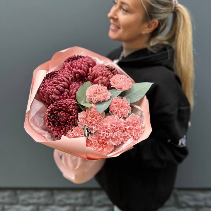 Дуо диантусы и бигуди в Омске