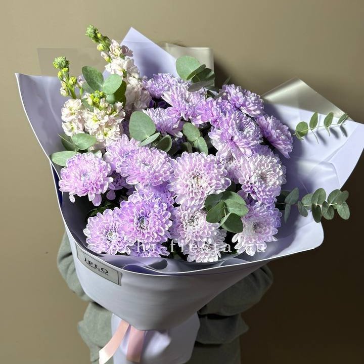 Дуо хризантема и маттиола в Омске