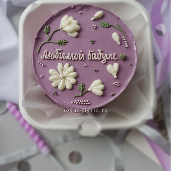 Бенто-торт "Любимой бабуле" в Омске