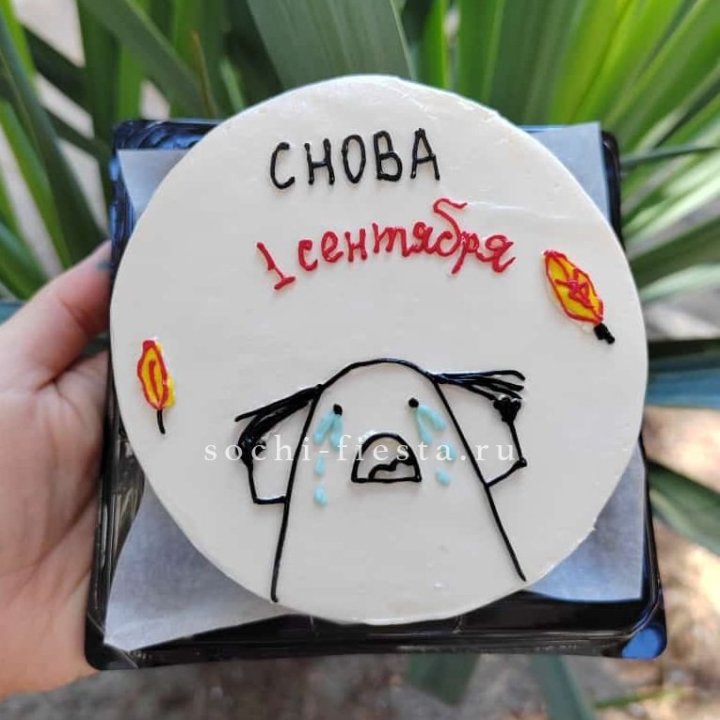 Бенто-торт "Не опять, а снова..." в Омске