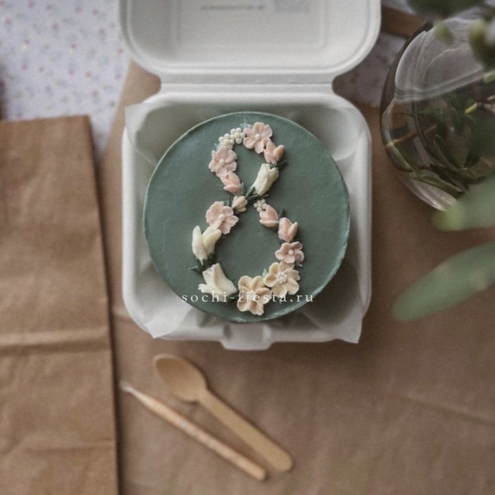 Бенто-торт "8 марта" green  в Омске
