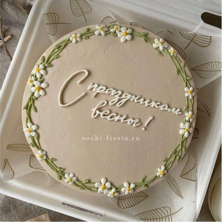 Бенто-торт "C праздником весны!"  в Омске