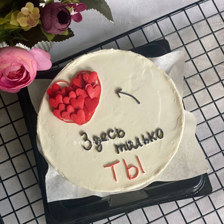 Бенто-торт "В моем сердце только ты"  в Омске