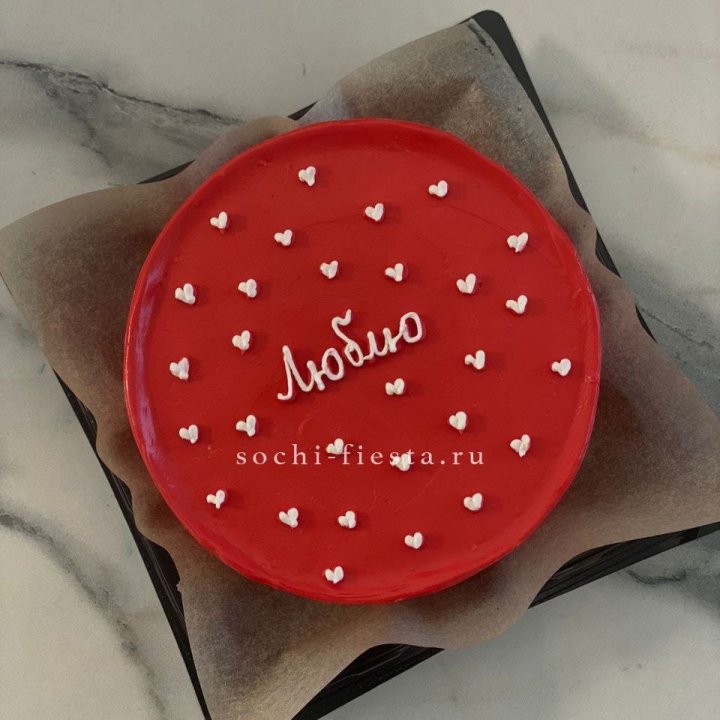Бенто-торт "Люблю" в Омске