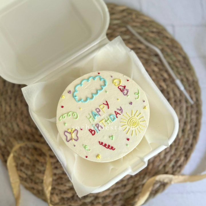 Бенто-торт "С днем рождения!"  в Омске