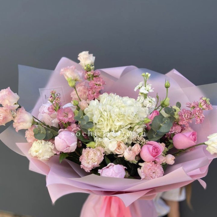 Дизайнерский букет "Фламинго" в Омске