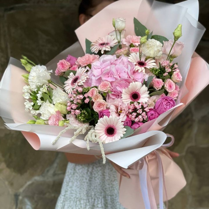 Авторский букет Пич в Омске