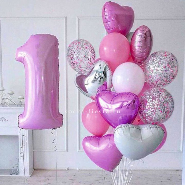 Набор шаров "С днем рождения" в Омске