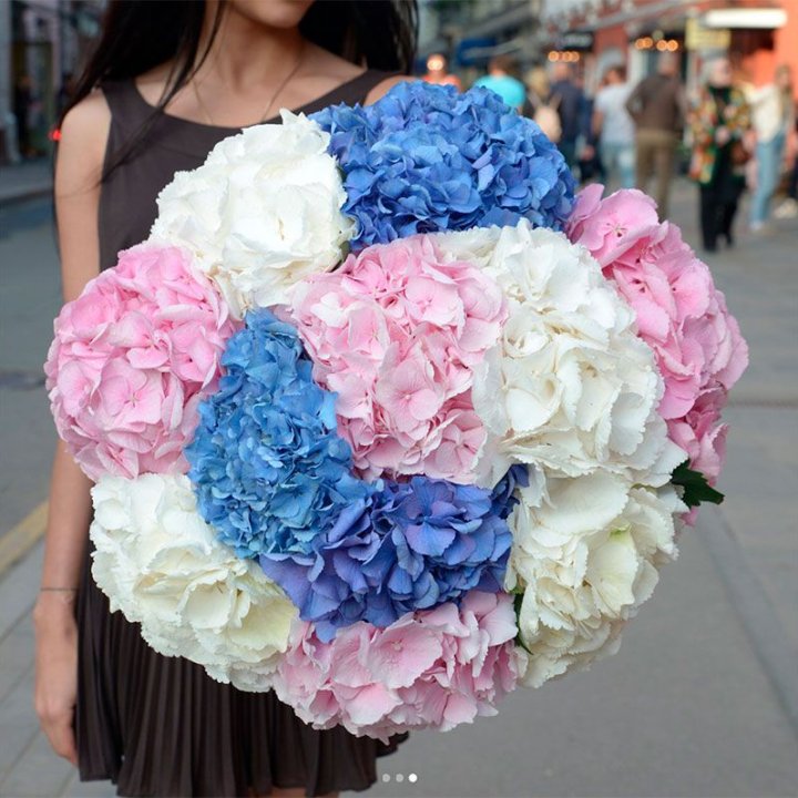 Букет гортензий "Инь-Янь" в Омске