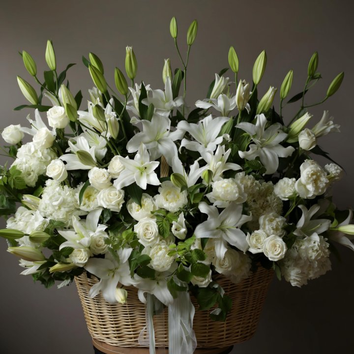 Цветочная корзина макси №3 в Омске