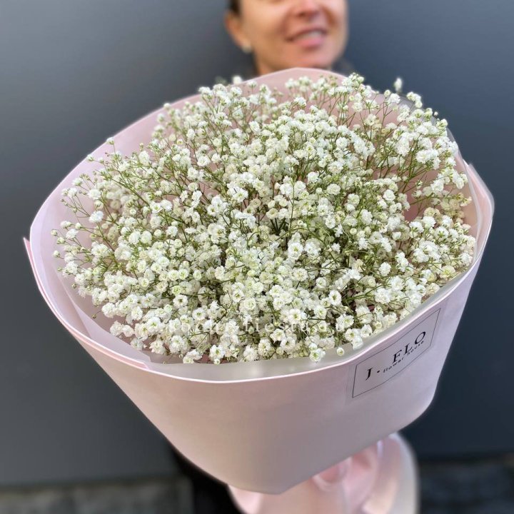 11 белых гипсофил в фоамиране в Омске