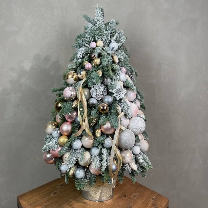 Новогодняя ёлка из веток датского нобилиса в Омске