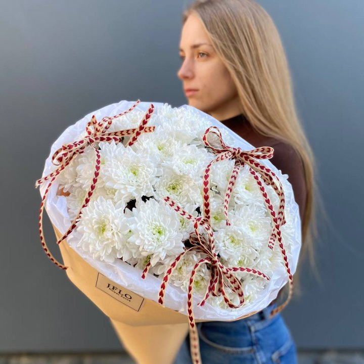 Букет "Хризантемы с любовью" в Омске