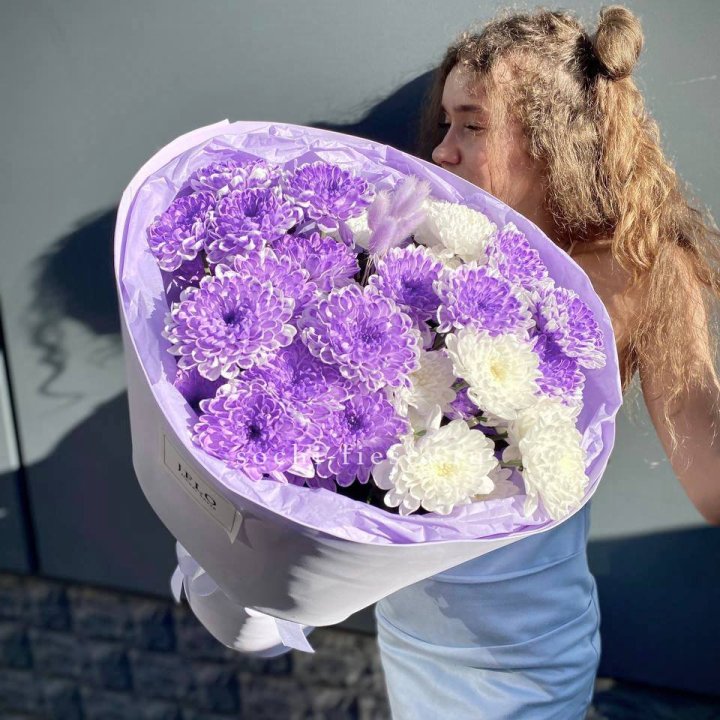  Букет хризантем "Сирена" в Омске