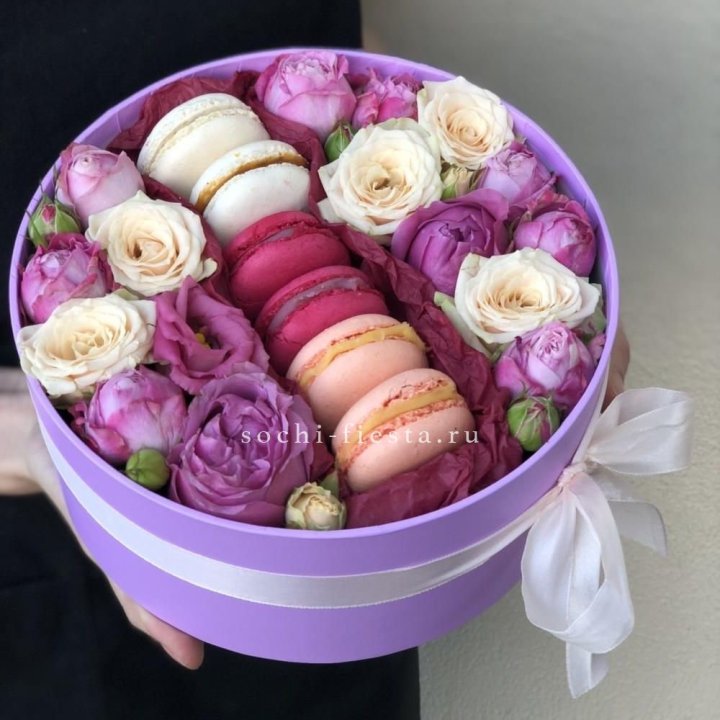 Цветочный бокс "Лаванди" в Омске