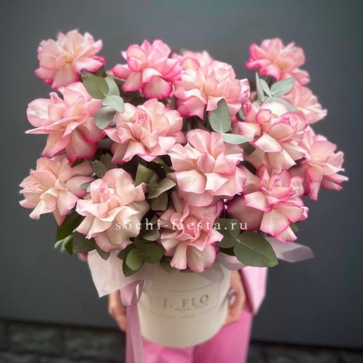 17 Французских  роз Венди в боксе в Омске