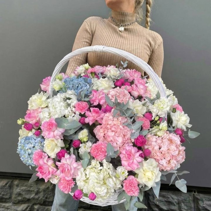 Цветочная корзина №3 в Омске