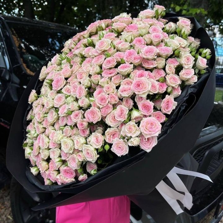 101 кустовая роза "Твистер" в Омске