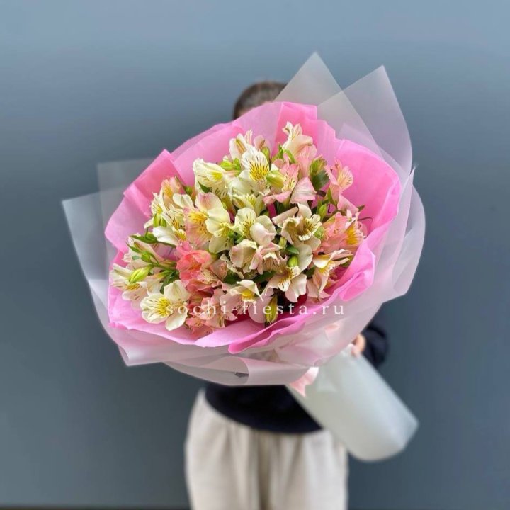 букет альстромерий "Черри" в Омске