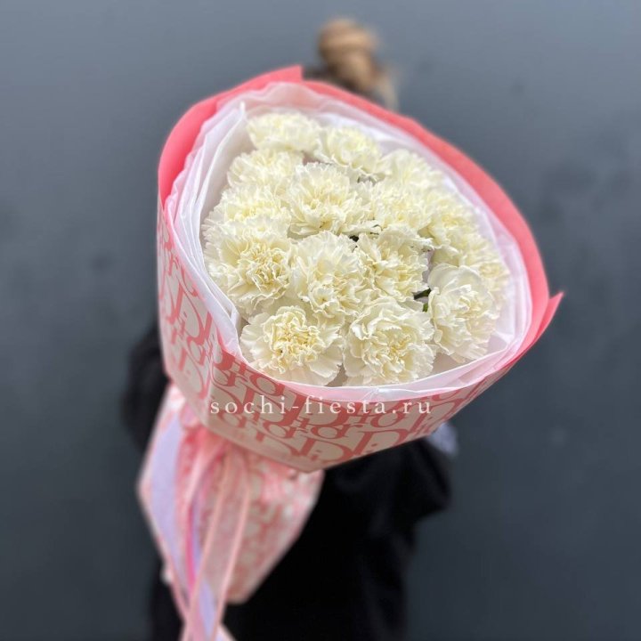 Белые диантусы №2 в Омске