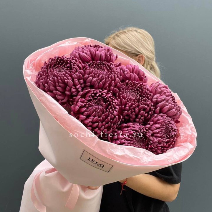 9 хризантем бигуди в Омске