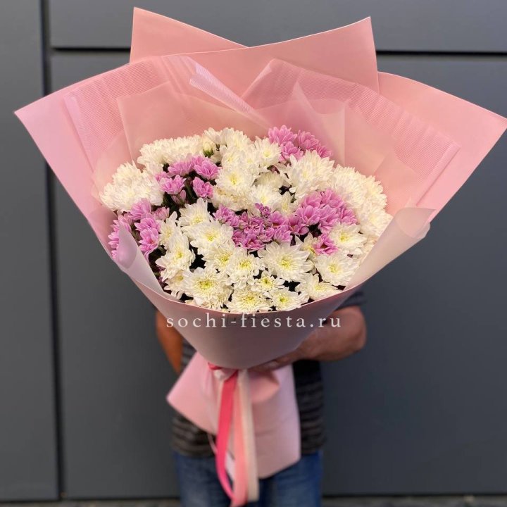  Букет хризантем- гигант  в Омске