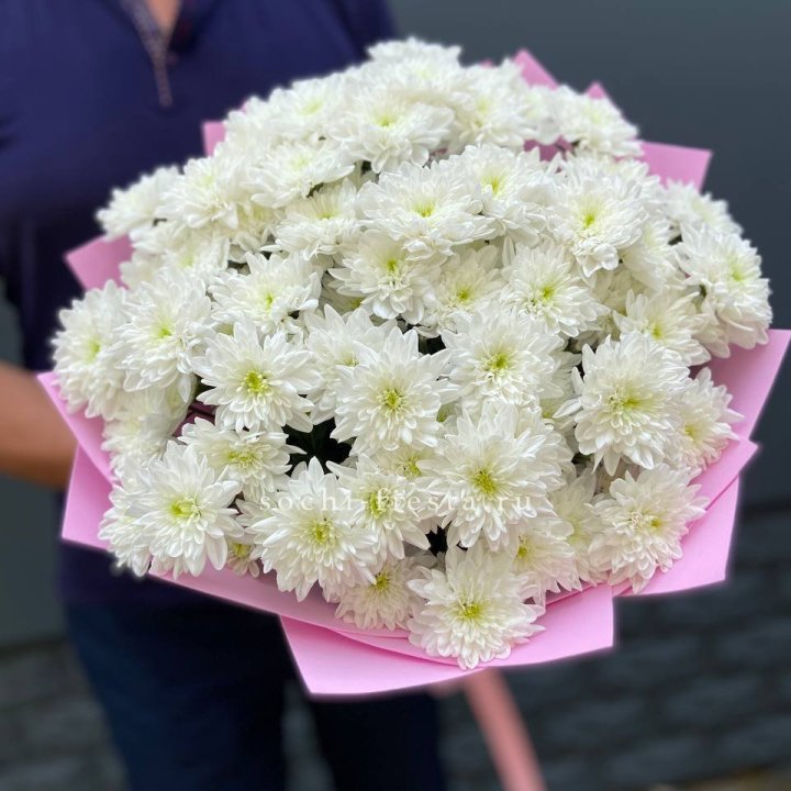 Букет 15 хризантем  в Омске
