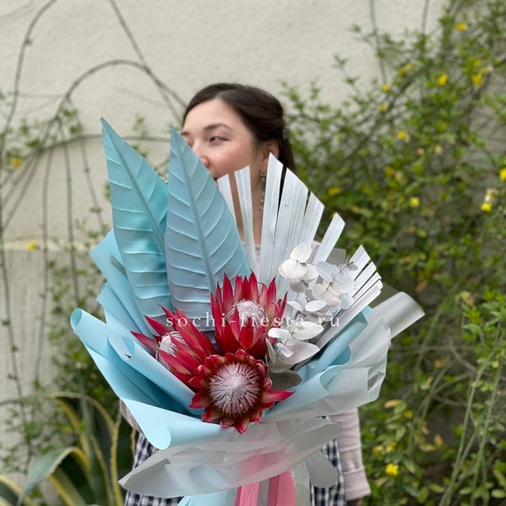 Букет из протеи "Клеопатра-2" в Омске