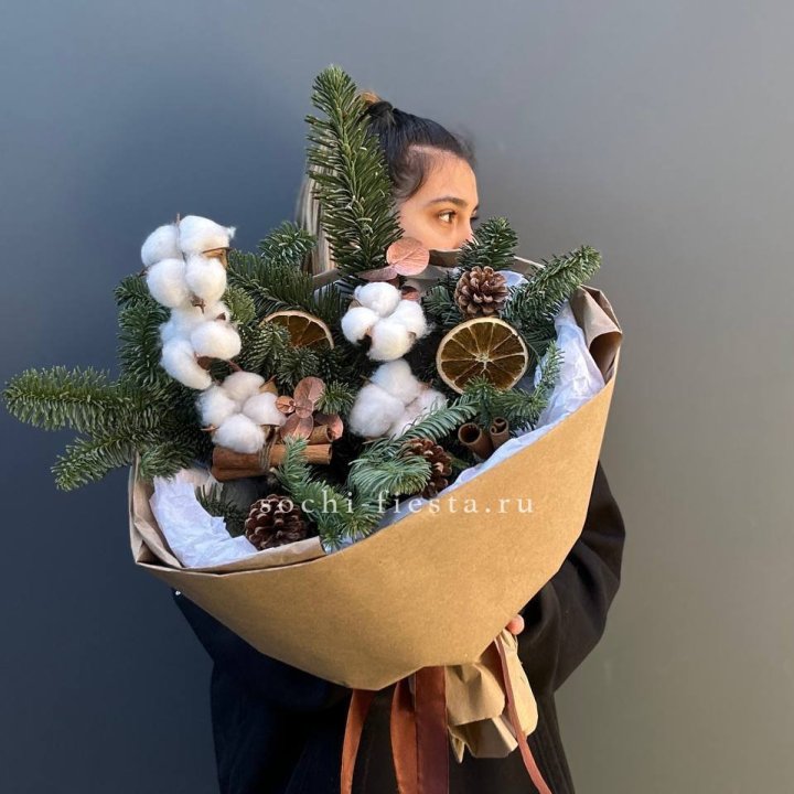 Зимний букет с нобилисом в Омске