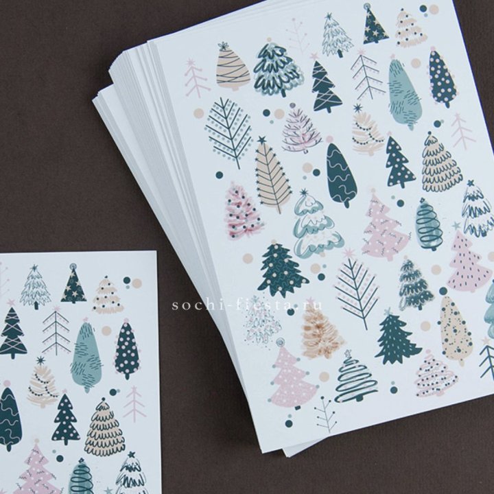 Открытка к букету "Елки" в Омске