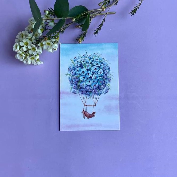 Открытка к букету "Флоростат" в Омске