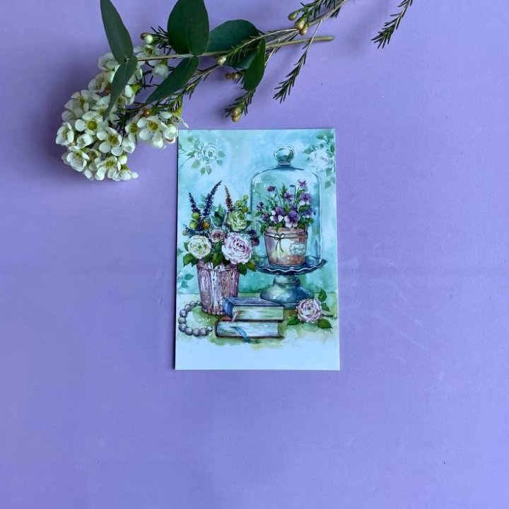 Открытка к букету "Книги" в Омске