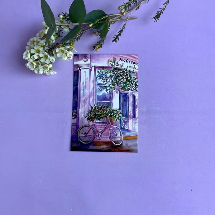 Открытка к букету "Розовый" в Омске