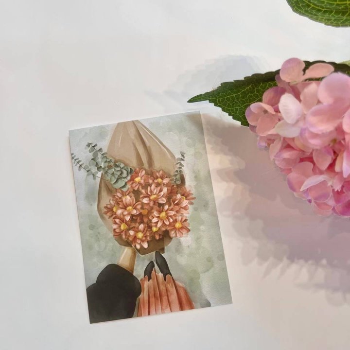 Открытка к букету "Букет" в Омске