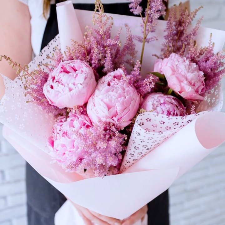 Букет пионов "Мелиса" в Омске