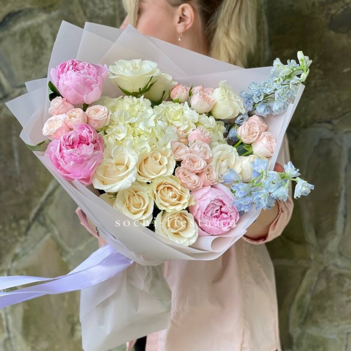 Букет с пионами "Богема" в Омске