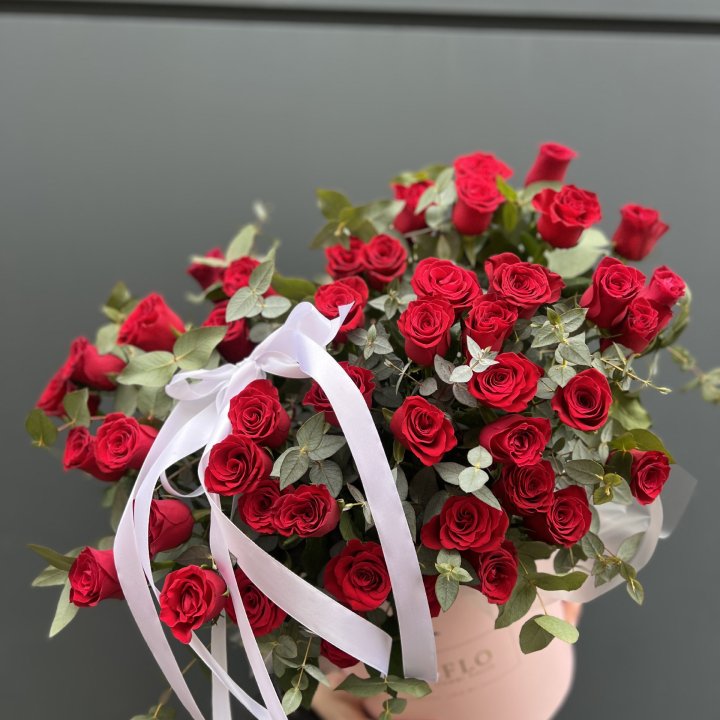 45 Красных роз в боксе "Сеньёрита" в Омске