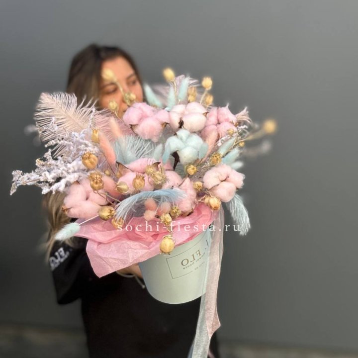 Авторский бокс с сухоцветами №2 в Омске