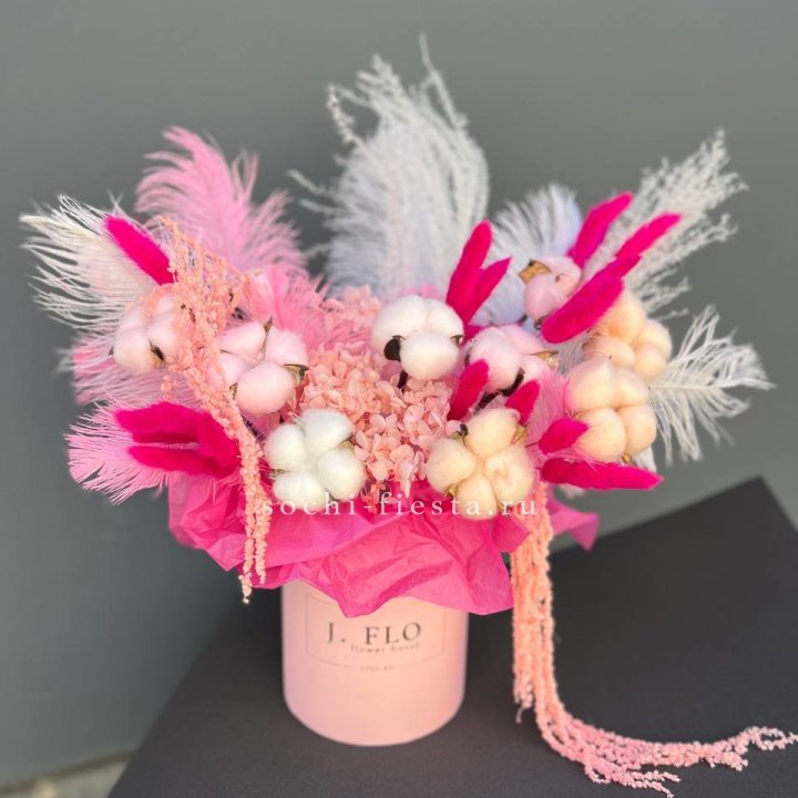 Авторский бокс с сухоцветами №1 в Омске