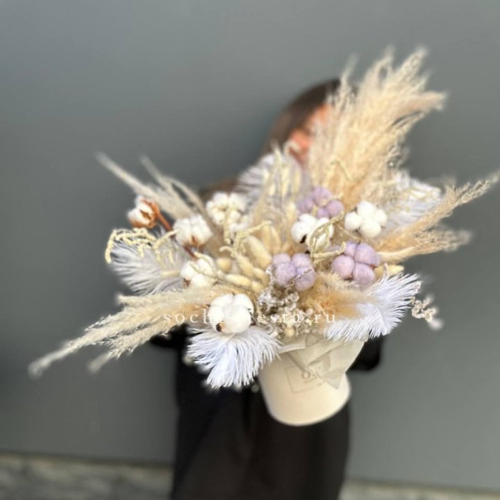 Авторский бокс с сухоцветами №3 в Омске