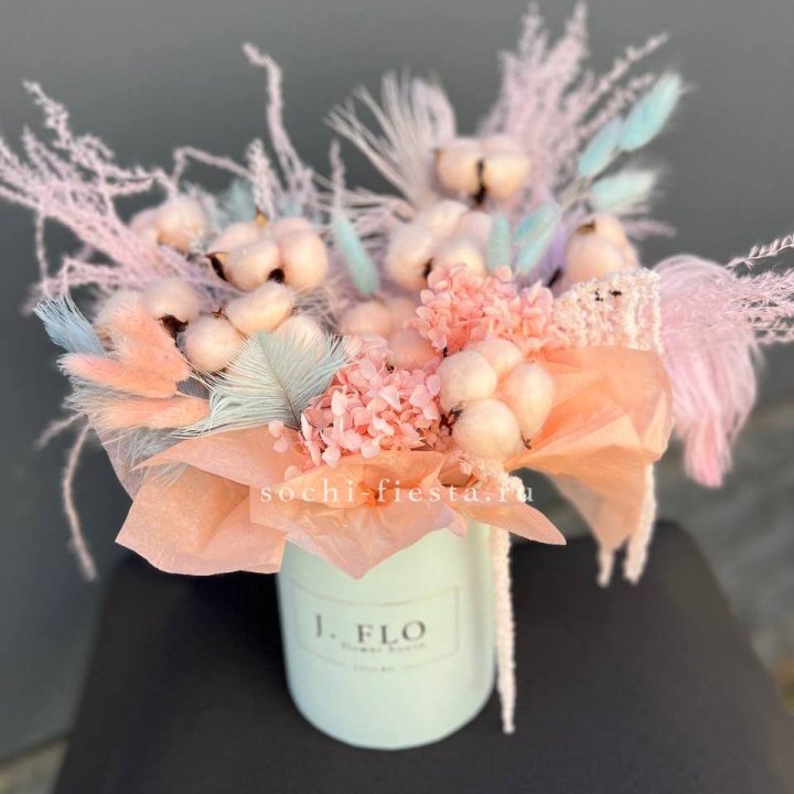 Авторский бокс с сухоцветами №3 в Омске