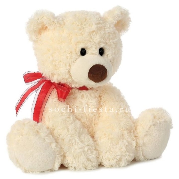Белый плюшевый мишка  в Омске
