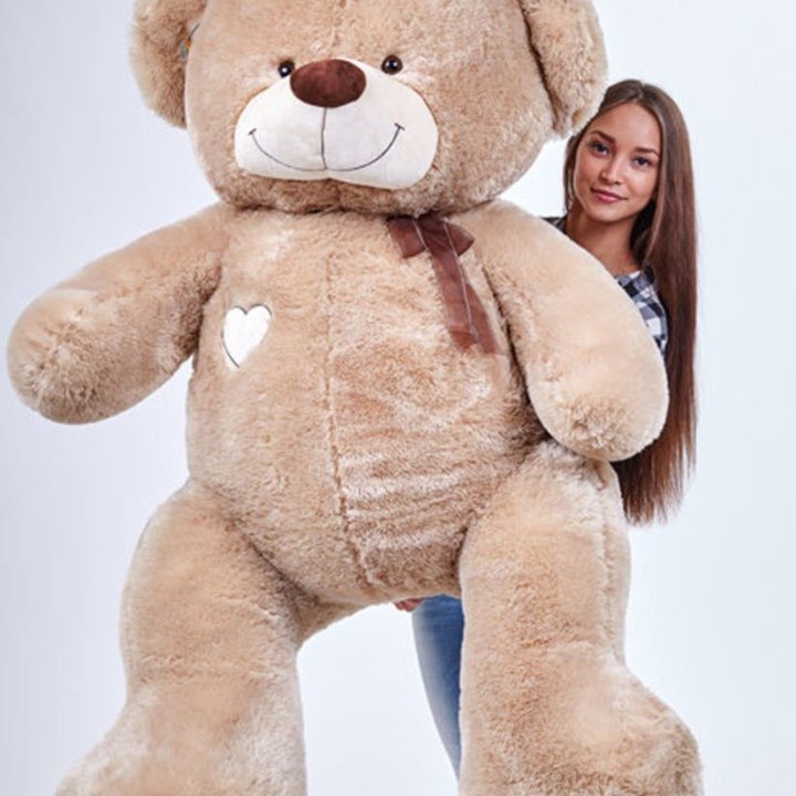 Бурый плюшевый мишка большой в Омске