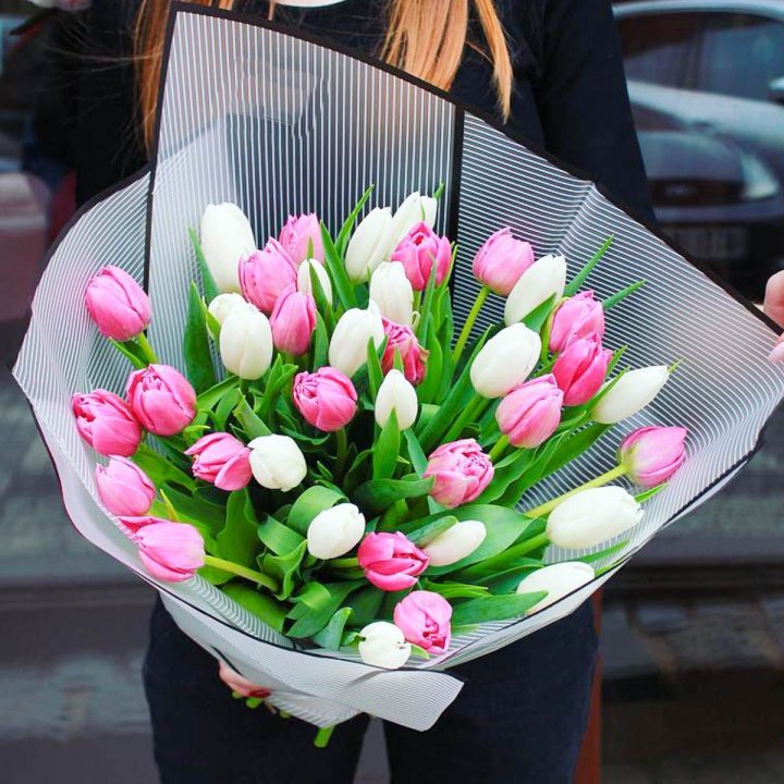 29 тюльпанов микс в Омске